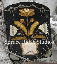 Coxcomb Primitive Folk Art  -  Rug Hooking Pattern on Linen