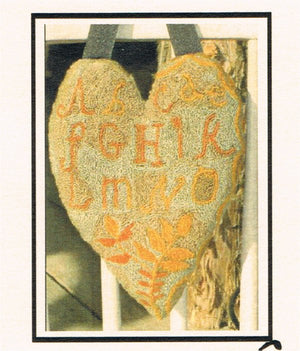 Sampler Heart - Punch Needle Pattern