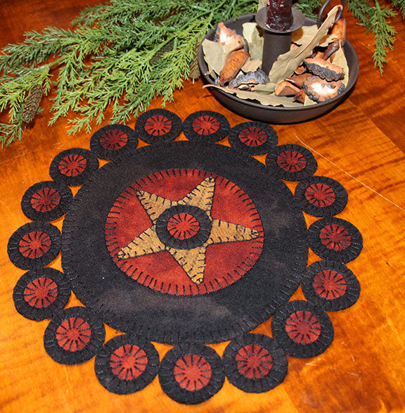 Primitive Pennies Wool Applique Kit with Pattern