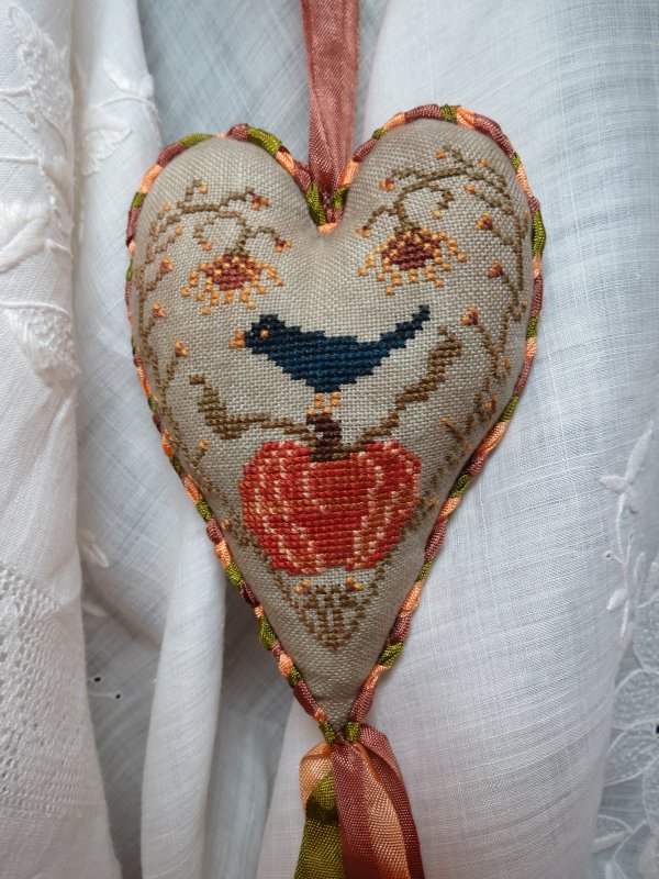 Pumpkin Harvest - Digital Pattern Download - Hanging Cross Stitch Ornament