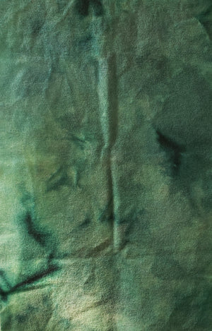 Hand Dyed Studio Cloth - MERMAID'S TAIL -  Blue Green - Wool Fabric for Rug Hooking and Wool Applique - RSS125