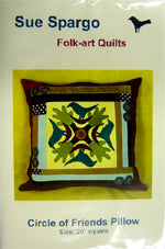 Circle of Friends - Pillow - Wool Applique Pattern - Sue Spargo