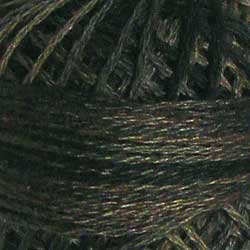 0501 Ebony Almond Hand Dyed Cotton 3 Strand Valdani