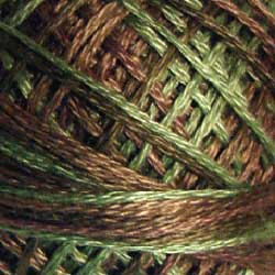 0565 Icy Leaves Hand Dyed Cotton 3 Strand Valdani