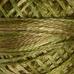 JP8 Spring Leaves Hand Dyed Cotton 3 Strand Valdani Muddy Monet