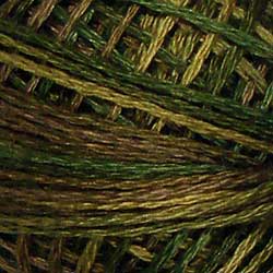 P2 Olive Green Hand Dyed Cotton 3 Strand Valdani Vintage