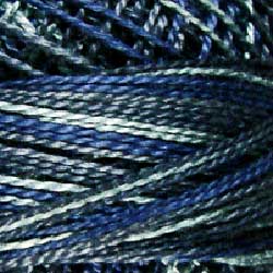 P7 Withered Blue Hand Dyed Cotton 12wt Valdani Vintage