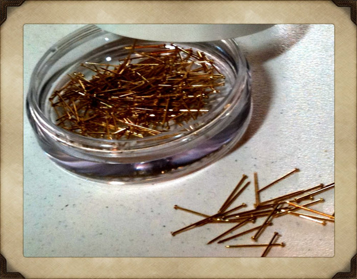 French Brass Pins for Wool Applique