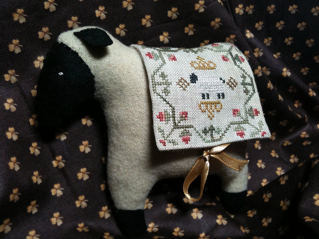 Clover Sheep Needle Keep - Cross Stitch Digital Pattern for Stuffie/Pincushion