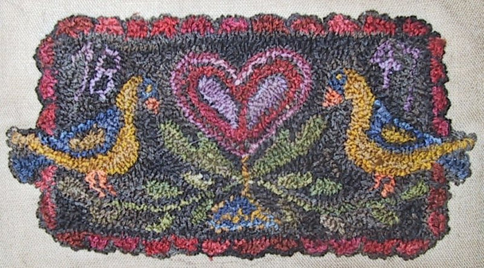 Goldfinch Hearts - #307 - Punch Needle Paper or Digital Pattern