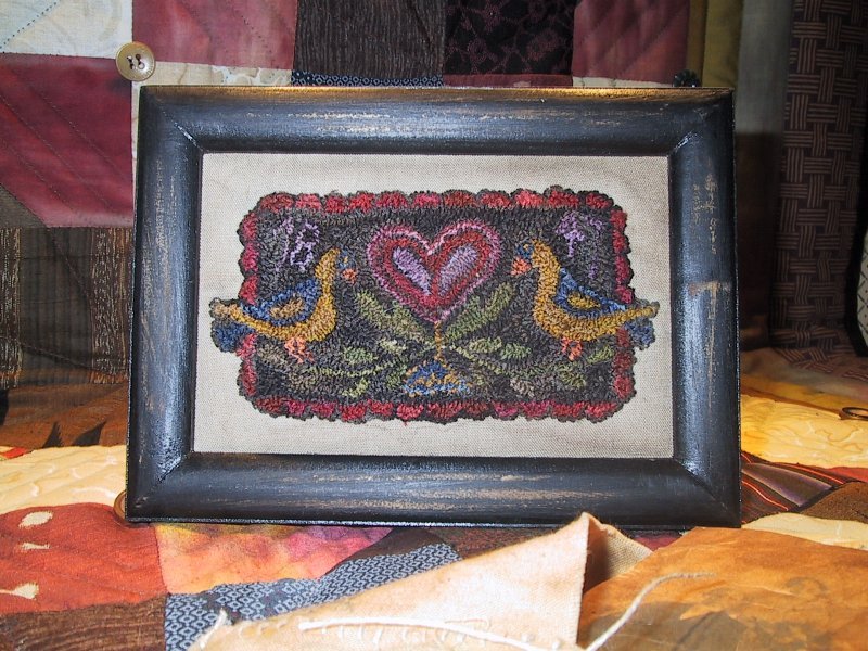 Goldfinch Hearts - #307 - Punch Needle Paper or Digital Pattern