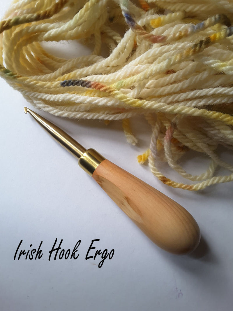 Irish Rug Hook ERGO Regular Length Shank 8mm Size – Red Sand Fibre Art ...