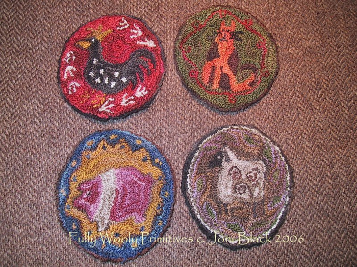 Primitive Animal Collection - #1806 - Punch Needle Paper or Digital Pattern